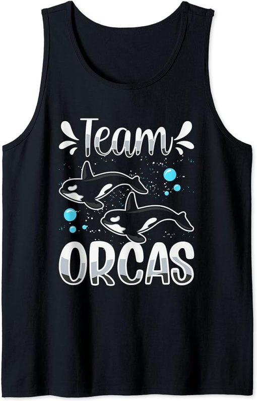 Team Orcas Protect Whale Orca Sea Tank Top