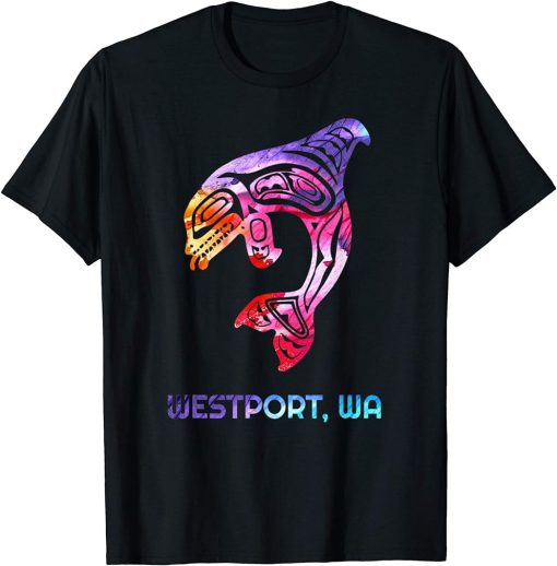 Westport Washington Native American Indian Orca Killer Whale T-Shirt