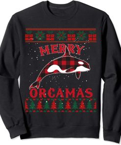 Orca Killer Whales Pajama Shirt Ugly Christmas Sweater Sweatshirt