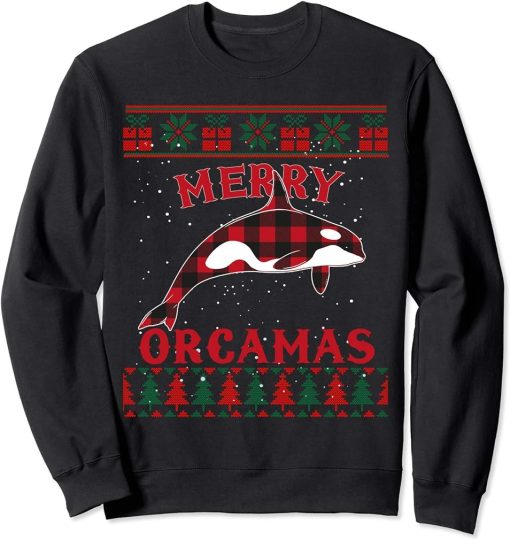 Orca Killer Whales Pajama Shirt Ugly Christmas Sweater Sweatshirt