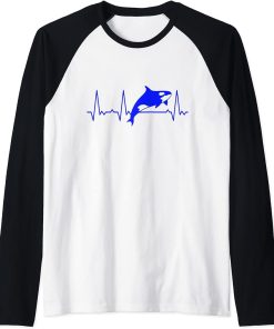 Heartbeat Orca Raglan Baseball Tee