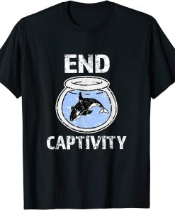 End Captivity Shirt - Free the Orca Whales T-Shirt apparel T-Shirt