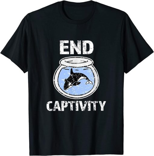 End Captivity Shirt - Free the Orca Whales T-Shirt apparel T-Shirt