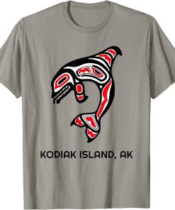 Kodiak Island, Alaska Native American Orca Killer Whale Gift T-Shirt